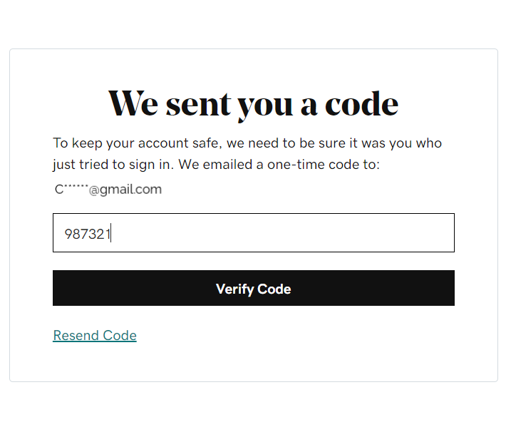 GoDaddy Confirmation Code